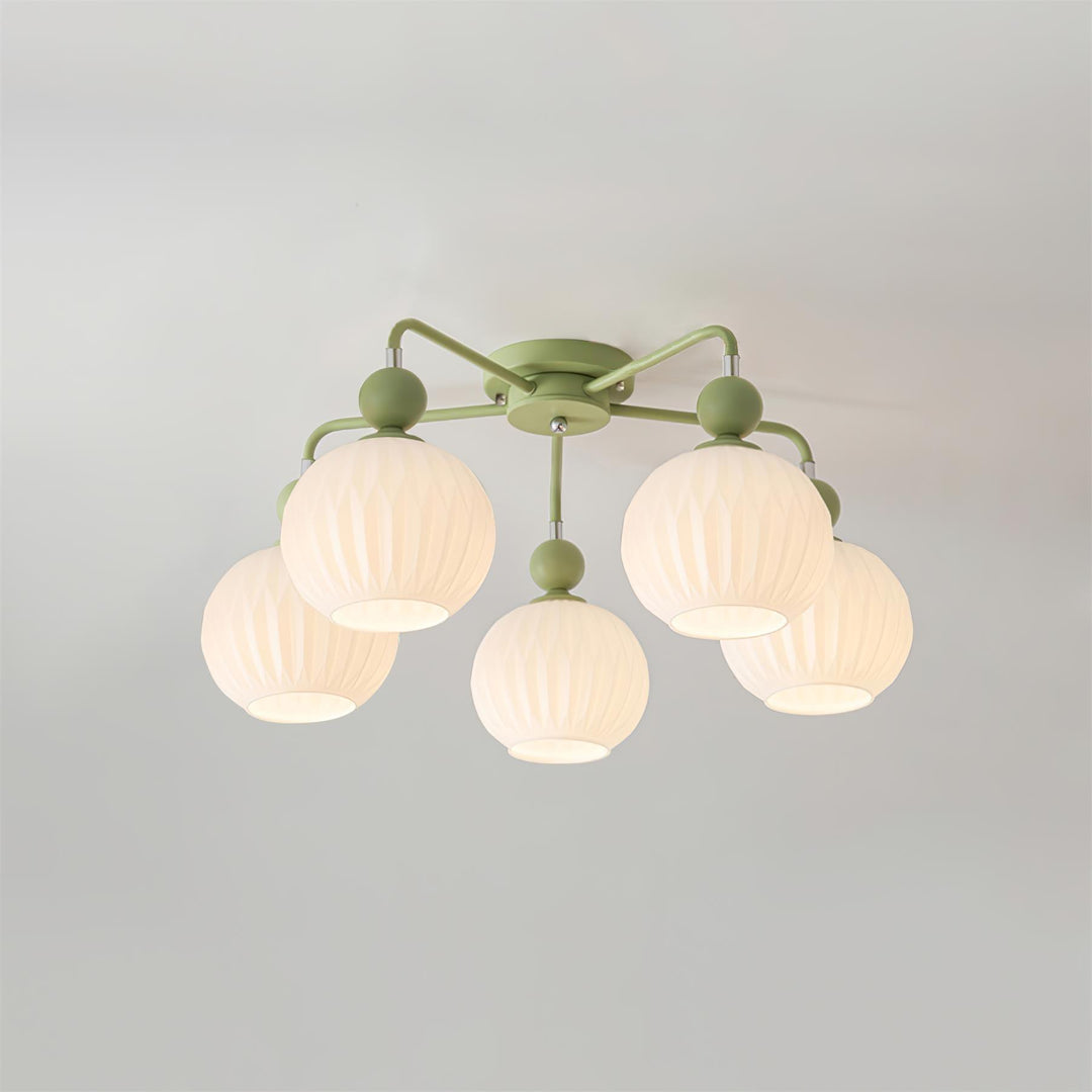 Nowoczesna Lampa Sufitowa - Zielona/Czarna Oświetlenie Wnętrz