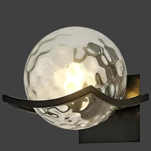 Nowoczesny szklany kinkiet ścienny LED - Design
