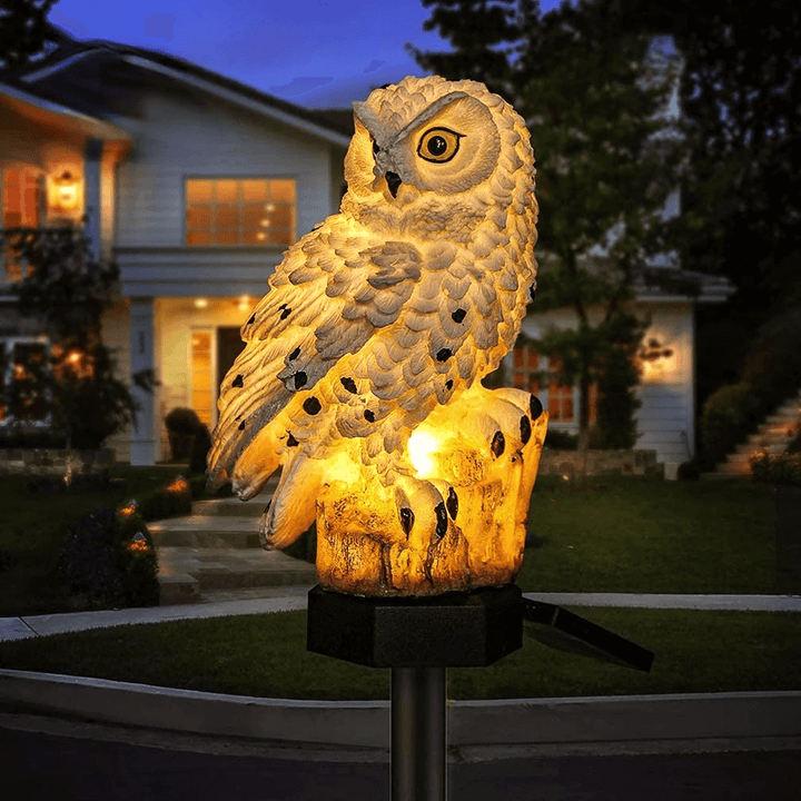 Zestaw 2 Solarnych Lamp Sowich Zewnętrznych - Dekoracja Ogrodu