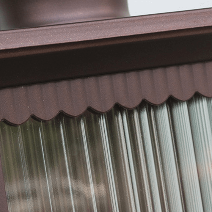 Zewnętrzna Lampa Ścienna Retro Prostokątna