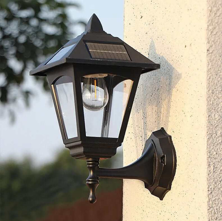 Nowoczesna Lampa Ścienna Solarna Zewnętrzna - Oświetlenie LED