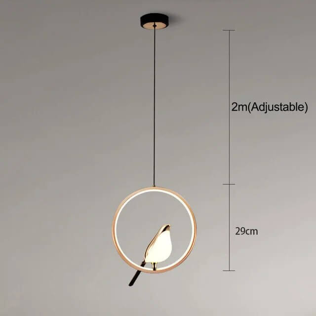 Mrbird™ - Lampa wisząca luksusowa ze złotym ptakiem