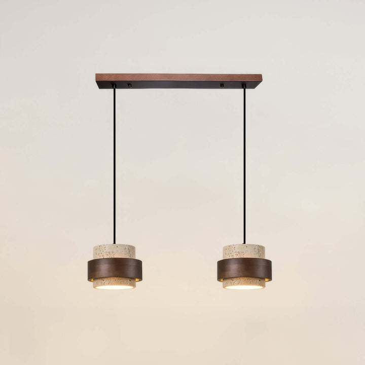Retro kamienna lampa wisząca Wabi-Sabi