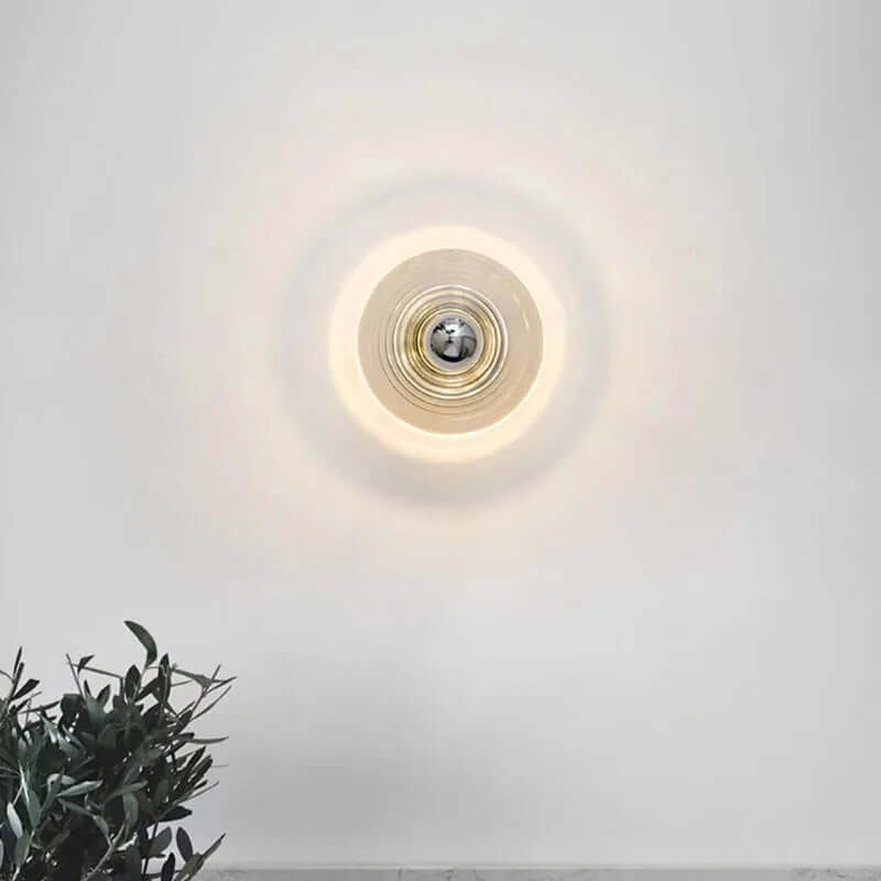 Kinkiet LED Vintage Szklany