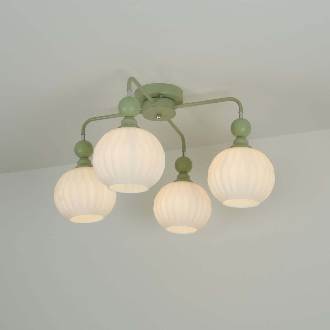 Nowoczesna Lampa Sufitowa - Zielona/Czarna Oświetlenie Wnętrz