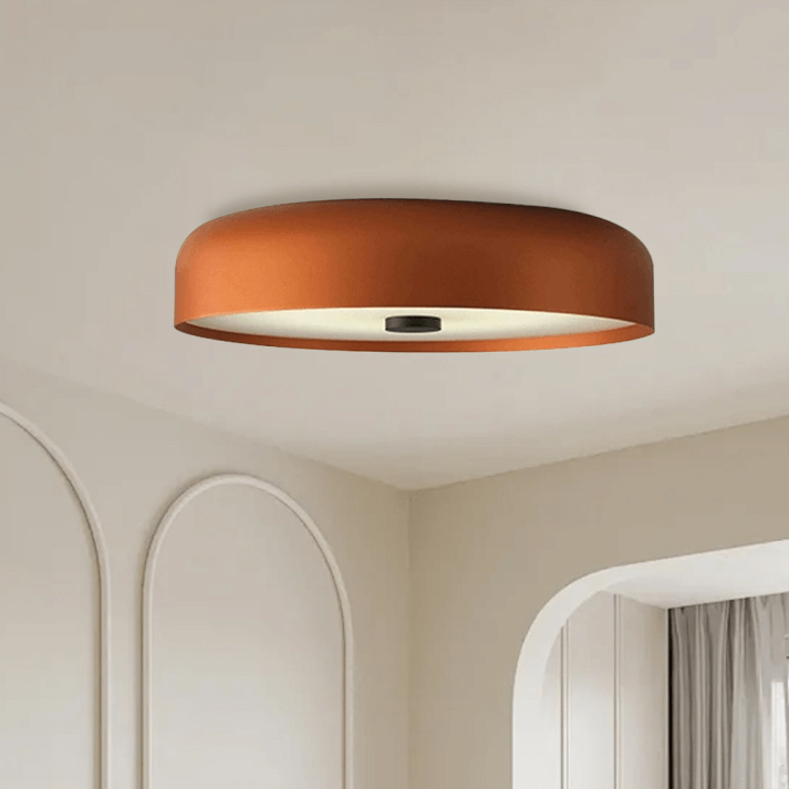 Minimalistyczna Retropłaska Lampa Sufitowa LED do Wnętrz