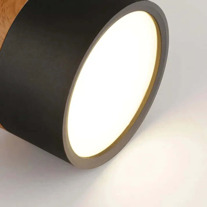 Nordyckie cylindryczne lampy sufitowe LED do korytarzy