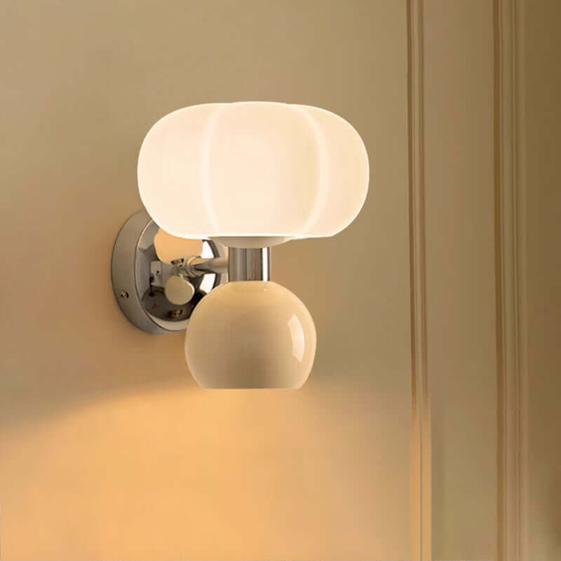 Nowoczesne kremowe kinkiety LED