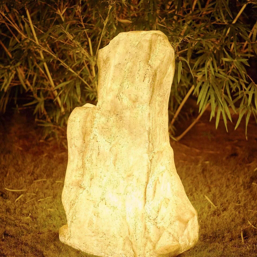 Zewnętrzna Lampa Kamienna – Solarne i Kablowe Oświetlenie IP65