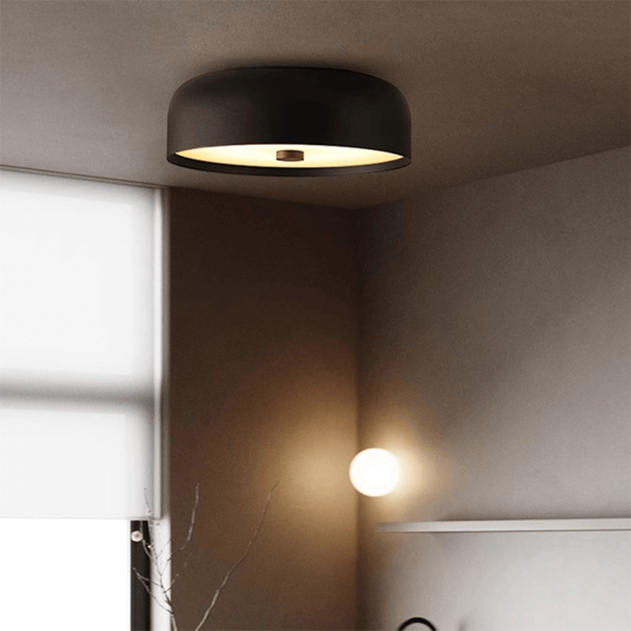 Minimalistyczna Retropłaska Lampa Sufitowa LED do Wnętrz
