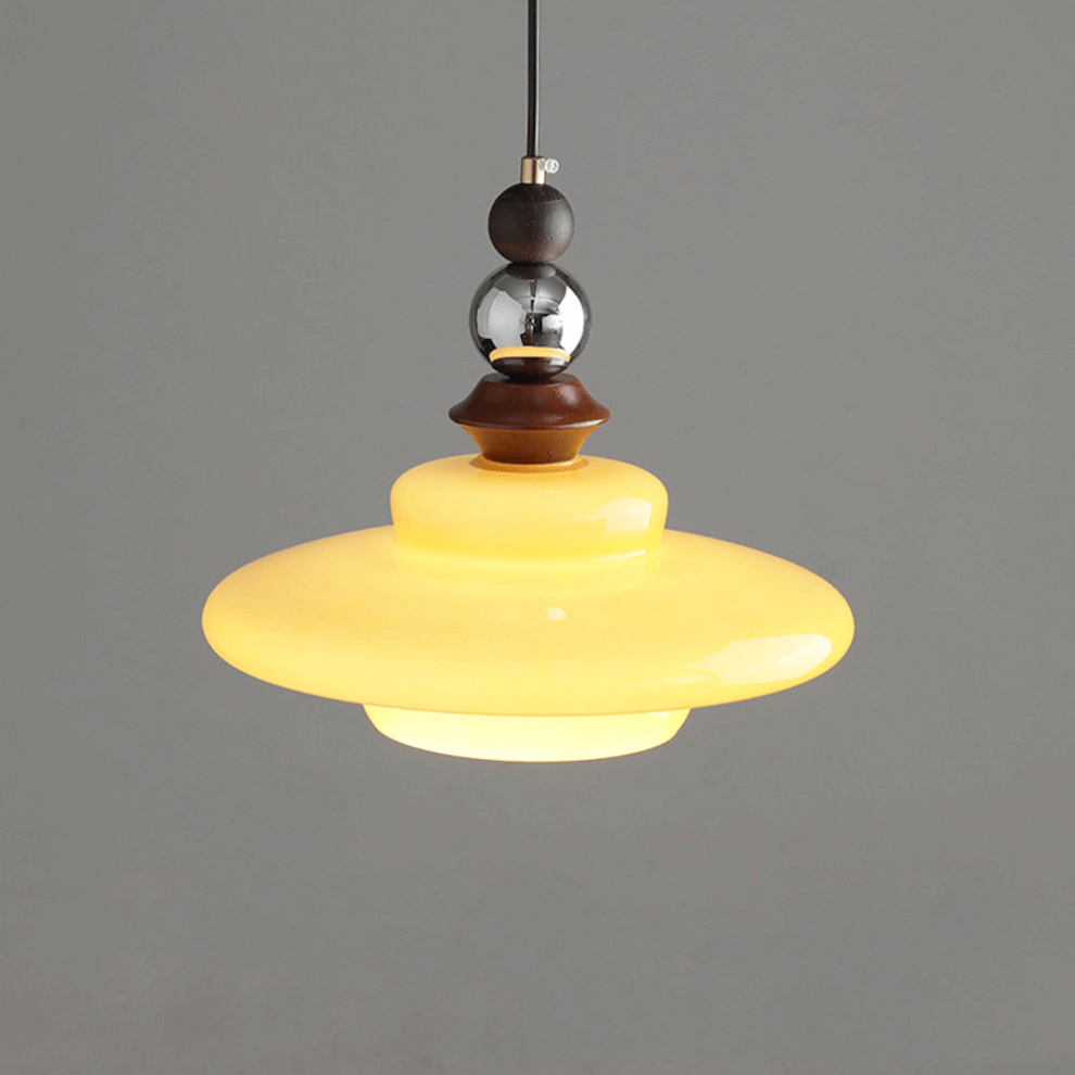 Wisząca Lampa Jadalniana w Stylu Średniowiecznym Beżowa