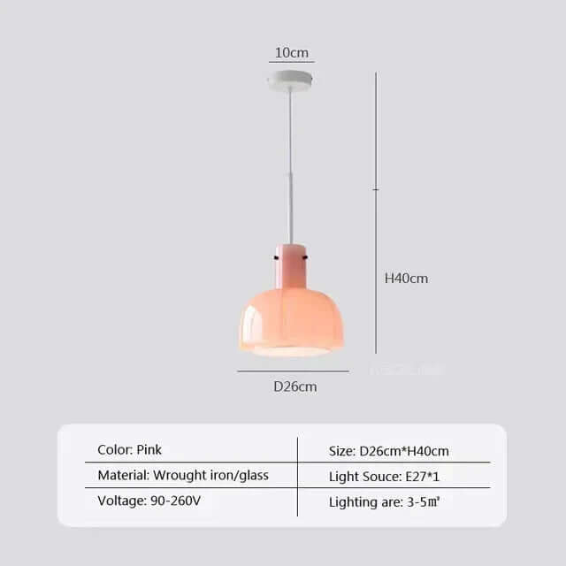 Lampa Wisząca LED w Stylu Nordyckim - Szklany Żyrandol