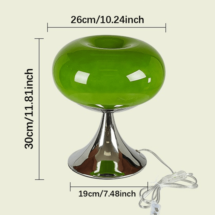 Lampa stołowa vintage w kształcie jabłka