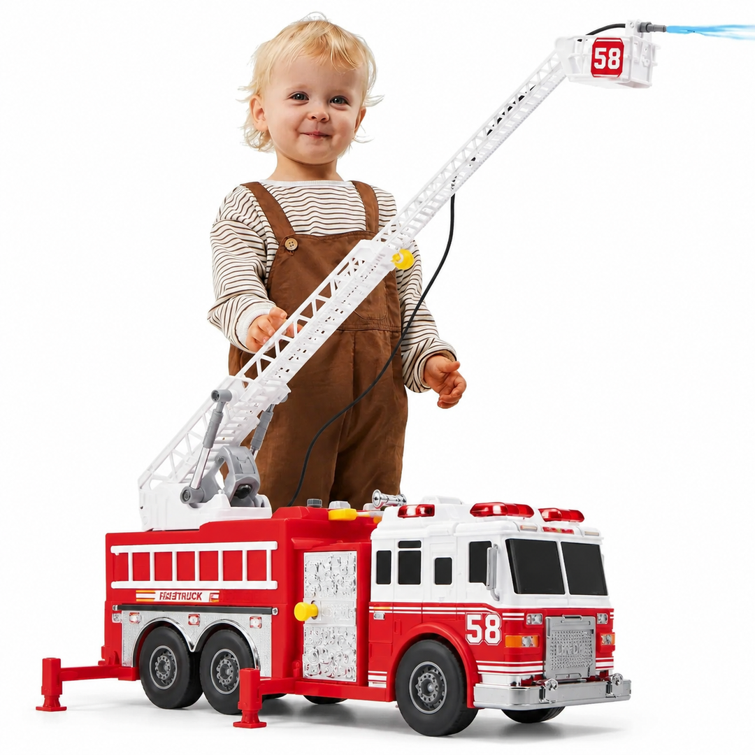 Zabawka Straż Pożarna XL - 84 cm z Światłami i Syrenami