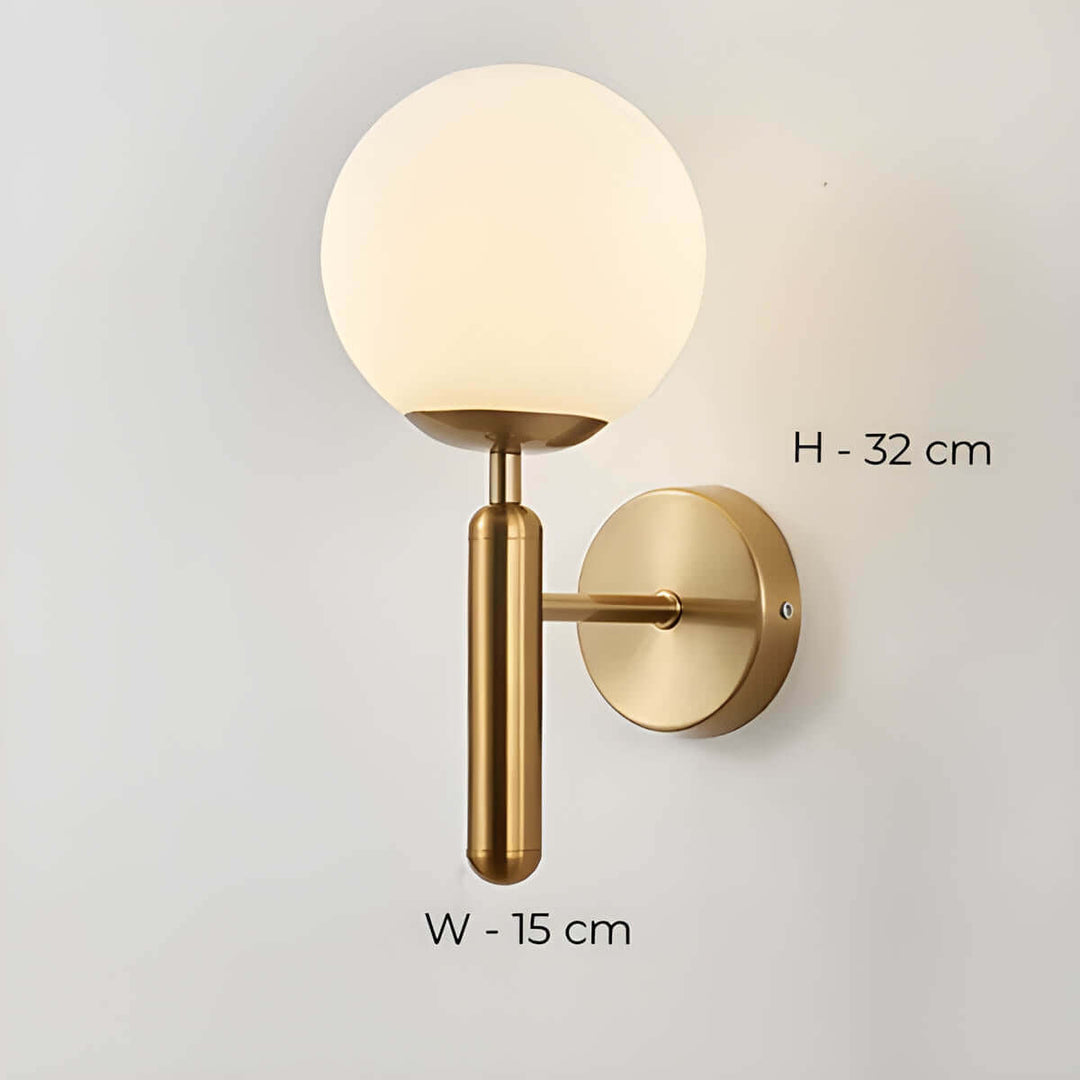 Jasna - Lampa Ścienna z Ręcznie Wykonanego Szkła
