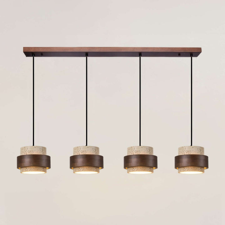 Retro kamienna lampa wisząca Wabi-Sabi