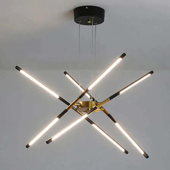 Lampa sufitowa industrialna pająk z zimnym światłem