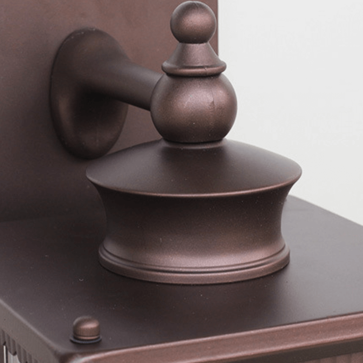 Zewnętrzna Lampa Ścienna Retro Prostokątna