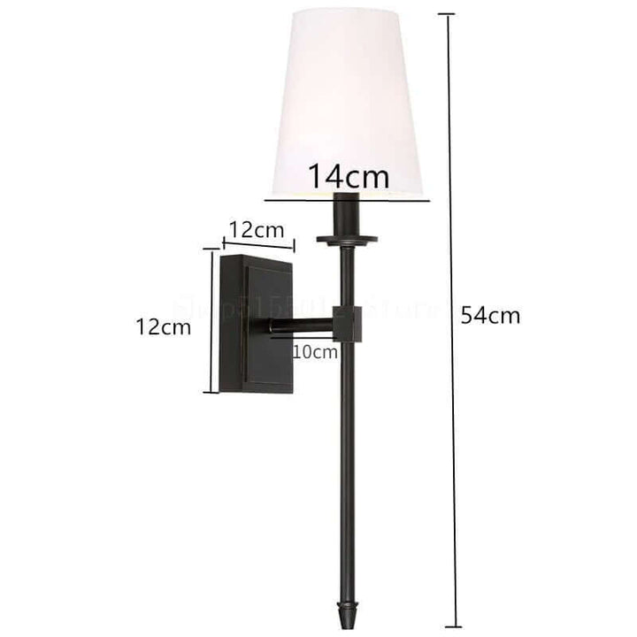 Elegancka lampa ścienna LED emitująca ciepłe światło