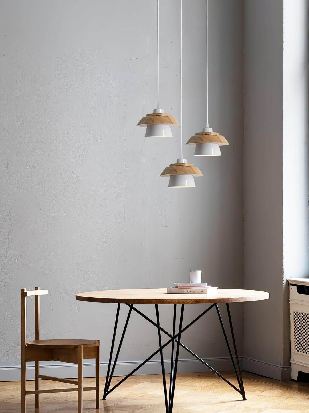 Lampe Pendante En Bois De Pierre