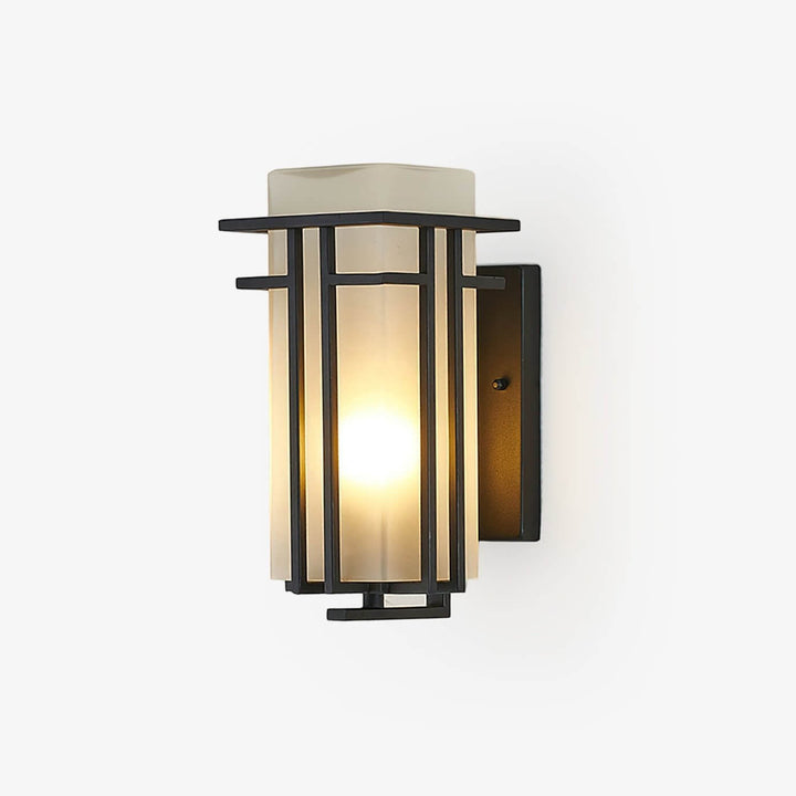 Retro Kinkiet Zewnętrzny - Żelazo i Szkło