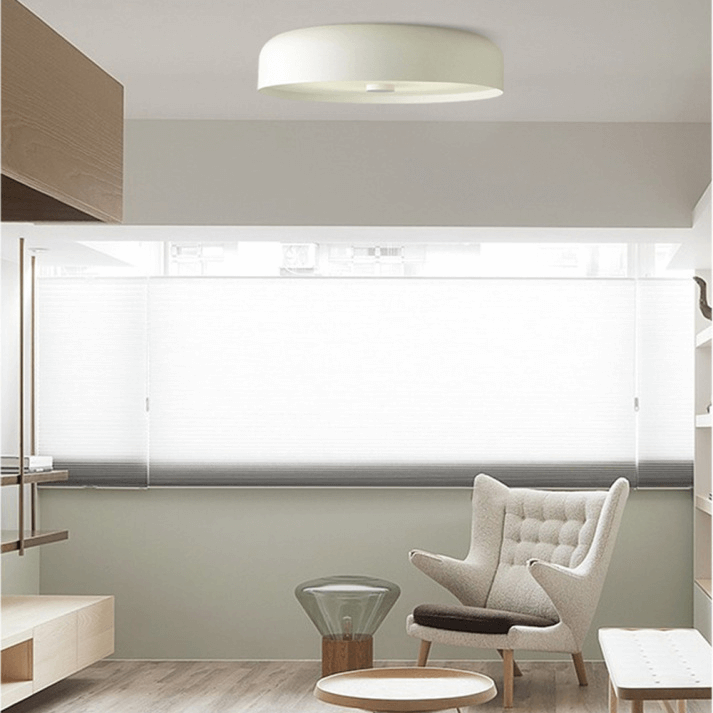Minimalistyczna Retropłaska Lampa Sufitowa LED do Wnętrz