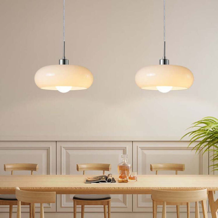 Hailie Nowoczesna szklana lampa wisząca – detale mocowania