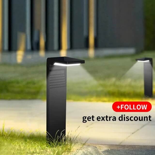 Nowoczesna Lampa Solarna Zewnętrzna LED