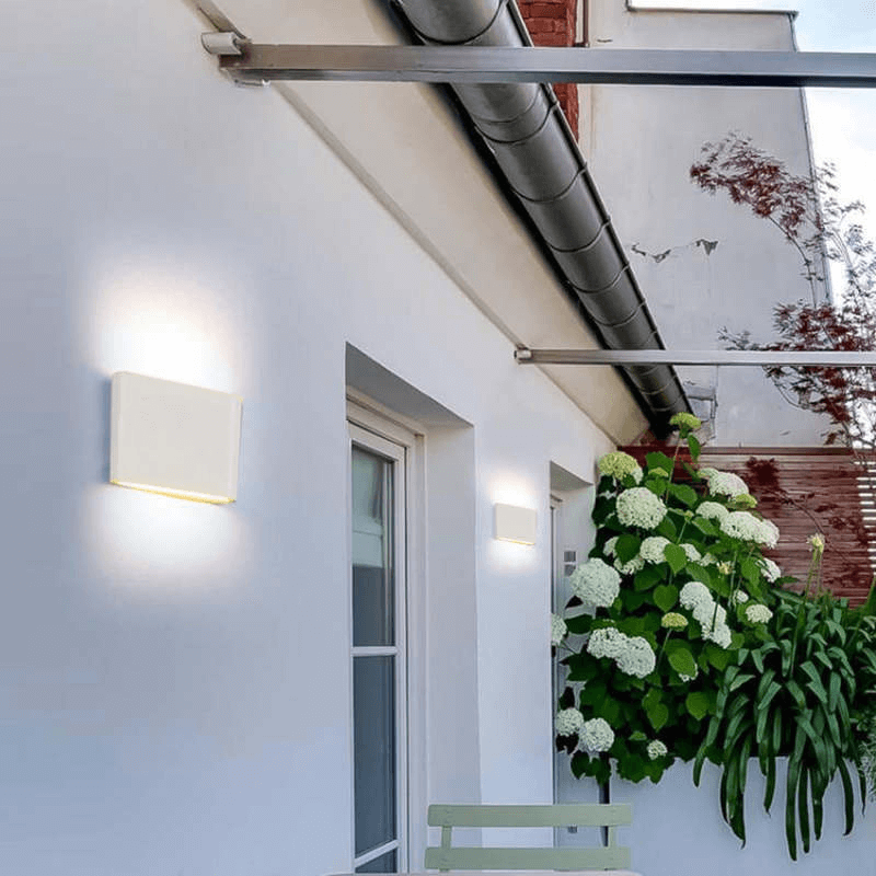 Nowoczesna Zewnętrzna Lampa Ścienna LED - Oświetlenie Góra i Dół