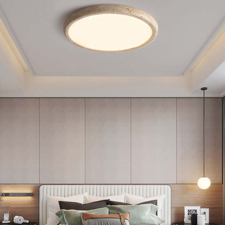 Lampa sufitowa LED z kamienia naturalnego