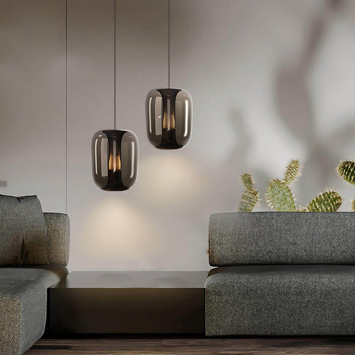 Szklana lampa wisząca