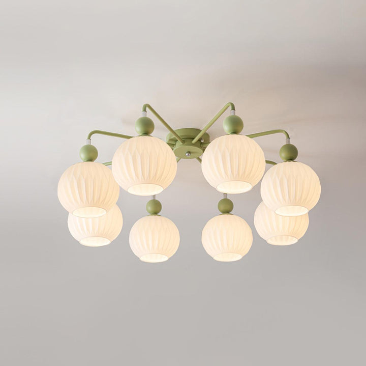 Nowoczesna Lampa Sufitowa - Zielona/Czarna Oświetlenie Wnętrz