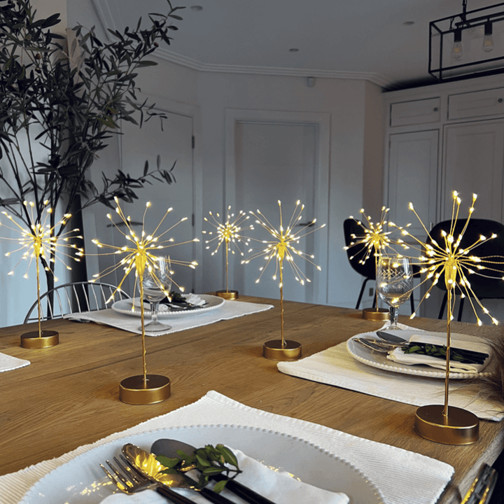 Zestaw 6 dekoracyjnych mini-stolików w kształcie gwiazdy