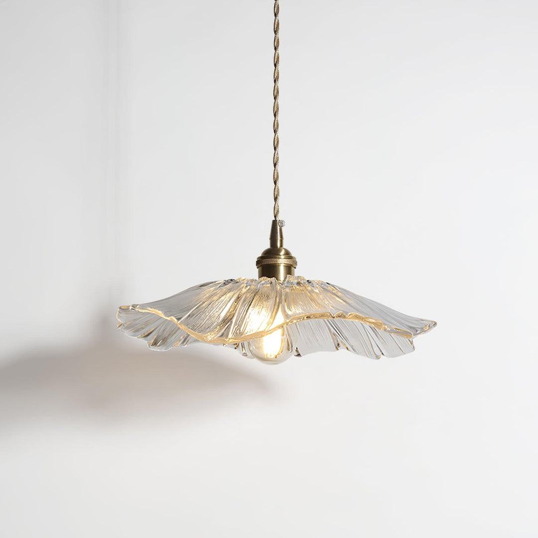 Wzornictwo kwiatowej szklanej lampy wiszącej