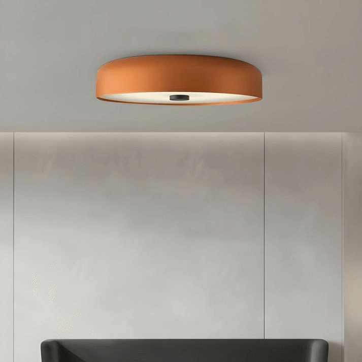 Minimalistyczna Retropłaska Lampa Sufitowa LED do Wnętrz