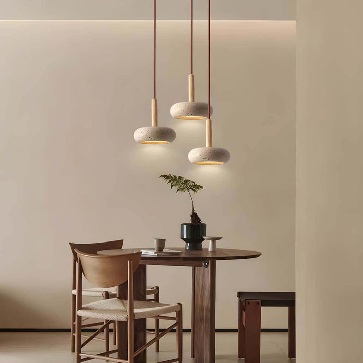 Lampa wisząca Osho z naturalnego kamienia