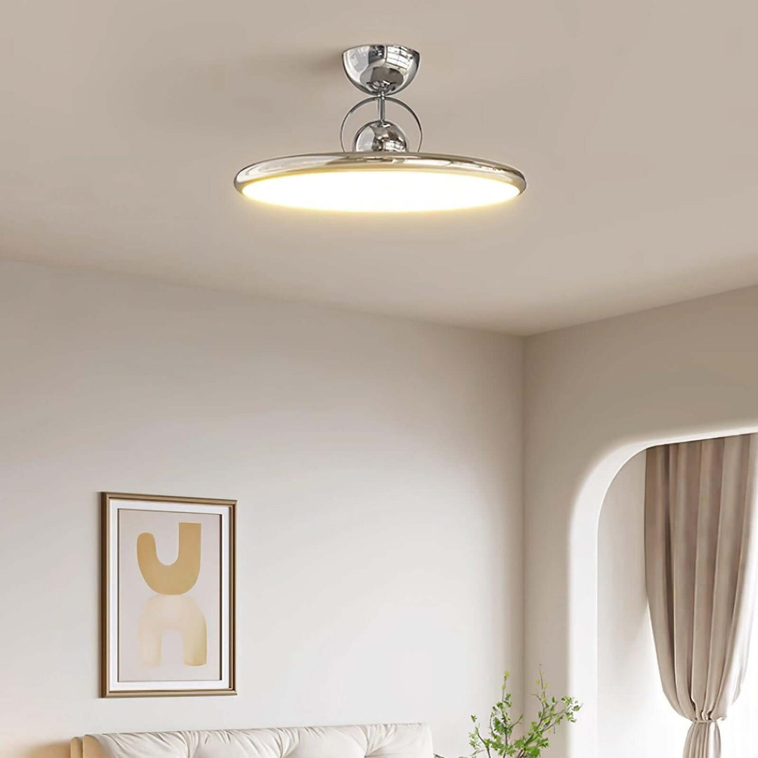 Szczegóły nowoczesnej lampy sufitowej LED