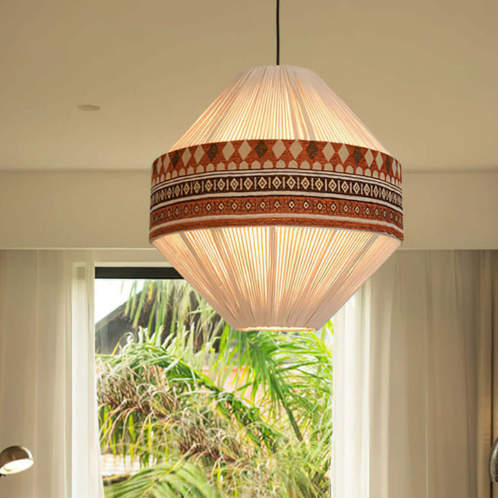Nowoczesna lampa wisząca w stylu boho