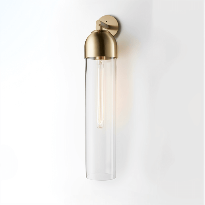 Szklana lampa ścienna Art Deco w korytarzu