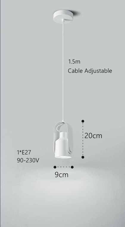 Nordycka Lampa Wisząca | Drewno i Metal