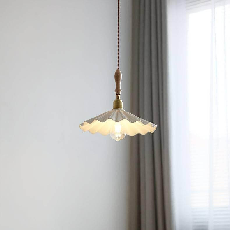 Wisząca lampa do wyspy kuchennej, eleganckie oświetlenie ceramiczne