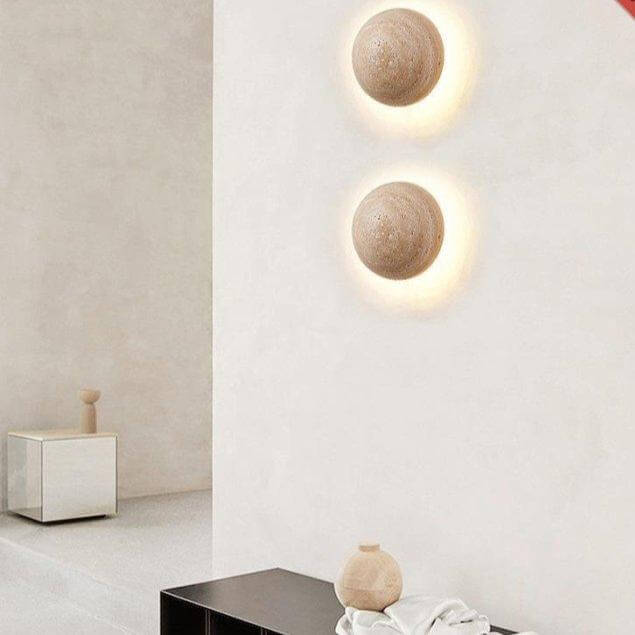Kremowa Lampa Ścienna w Stylu Skandynawskim