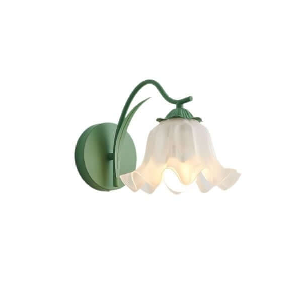 Dekoracyjna Lampa Ścienna z Kwiatami Retro - Oświetlenie Wnętrz