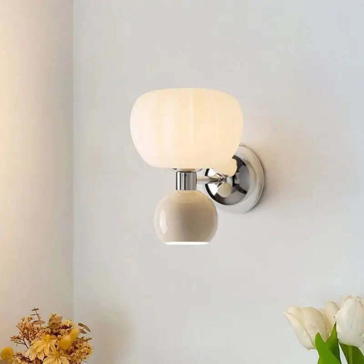 Nowoczesne kremowe kinkiety LED