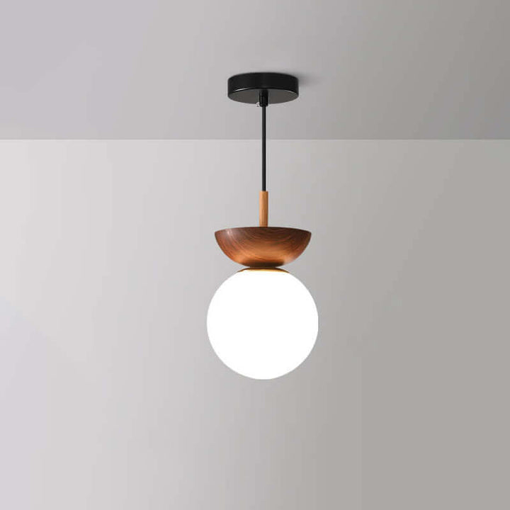 Elegancka lampa sufitowa w stylu japońskim - ciepłe oświetlenie LED