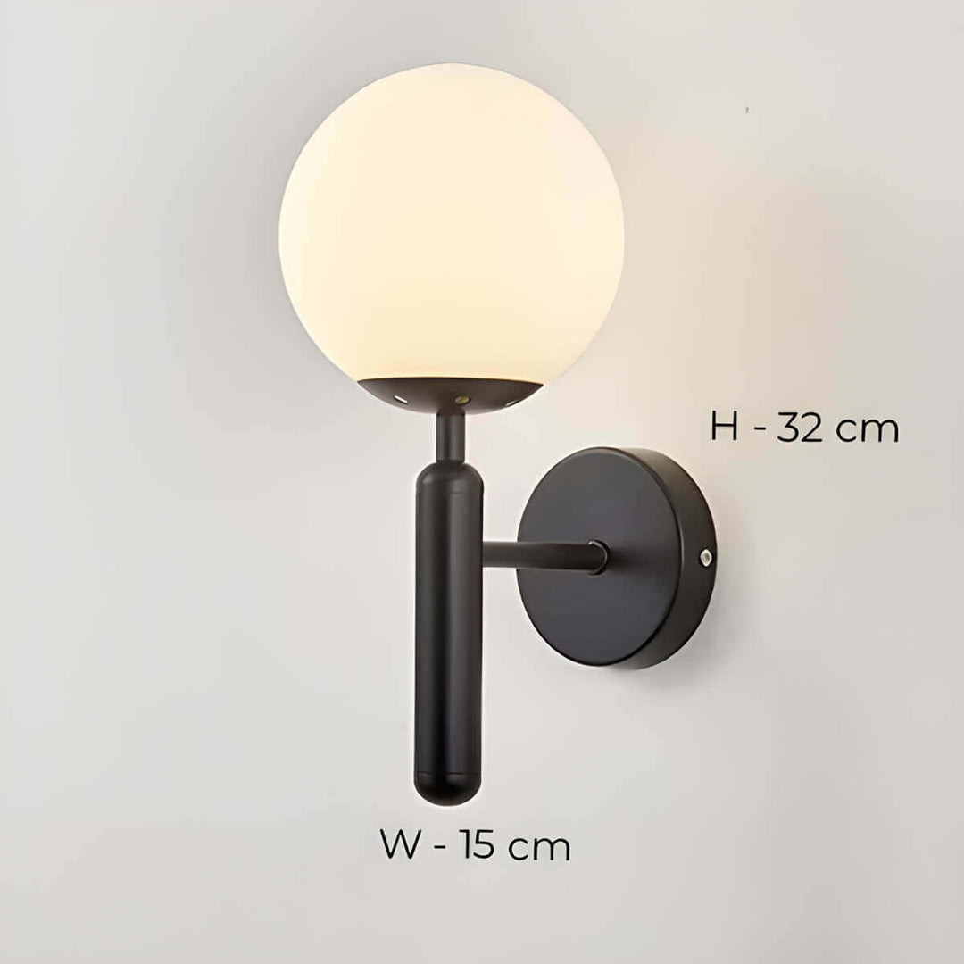 Jasna - Lampa Ścienna z Ręcznie Wykonanego Szkła