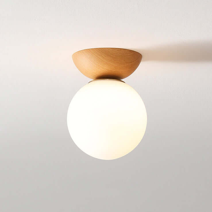 Elegancka lampa sufitowa w stylu japońskim - ciepłe oświetlenie LED