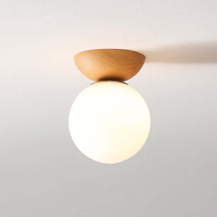 Elegancka lampa sufitowa w stylu japońskim - ciepłe oświetlenie LED