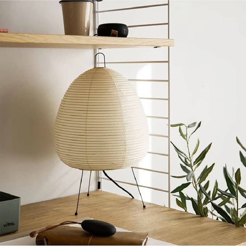 Japońska Lampa Z Papieru Ryżowego LED