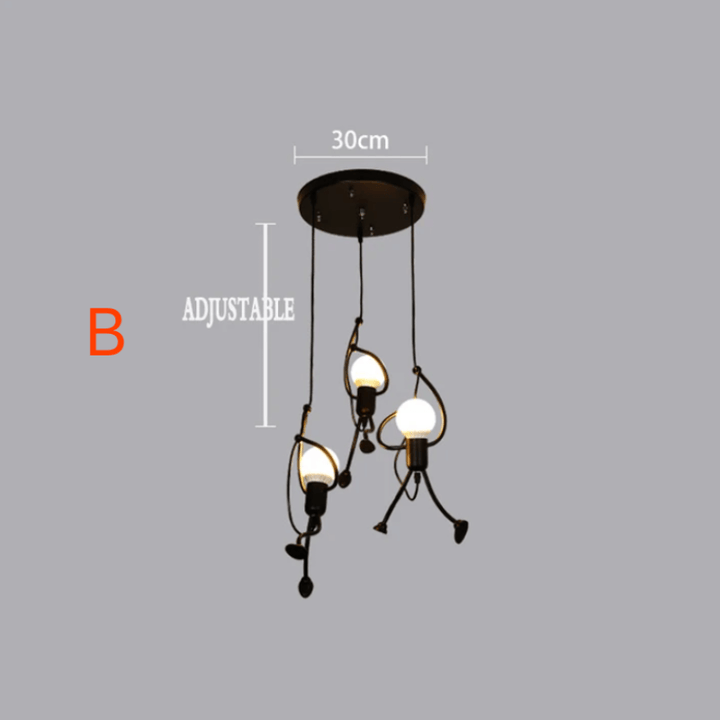Lampa Wisząca Retro Industrialna Iron Man